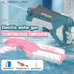 Sand Play Water Fun Childrens electric water gun with automatic absorption and high-speed continuous fire prevention Q240408