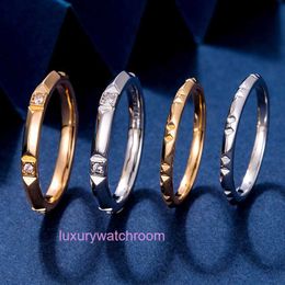 Women Band Tiifeany Ring Jewelry New V Gold Roman Digital Index Finger for Womens Minimalist Ins Fashion Light Luxury Versatile