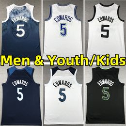 5 Anthony Edwards Men Kids MIN Timberwolve City Jersey edition vest Wear adult children Youth