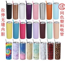 20oz Slim Skinny Tumbler Cup 304 Stainless Steel Insulated Vacuum Outdoor Unbreakable Travel Mugs or Cold Drinks with lid and 9069669