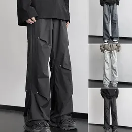 Men's Pants Y2K Men Streetwear Chic Cargo Korean Harajuku Casual Parachute Tech For Sweatpants Wide Leg Joggers Trousers Clothes