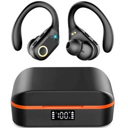 Cell Phone Earphones New wireless TWS Bluetooth earphones with LED display buttons noise cancellation earphones sports music and gaming earphones waterproof J240