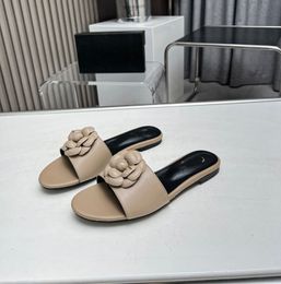 High Quality Designer Sandals Women Slides Leather C Platform Shoes Heel Sandals Channel Slipper Ankle Strap Shoes ghjmnnbm