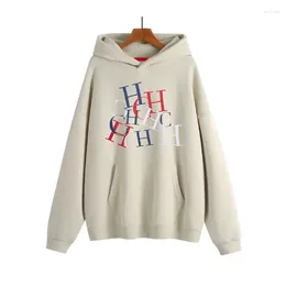 Women's Hoodies CHCH 2024 Autumn Winter Warm Oversize Luxury Print Letters Fleece Loose High Quality Hooded Sweatshirt