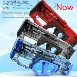 Sand Play Water Fun Gun New Electric Automatic Repeater Toy Childrens Big High Voltage Summer Gift Q240408