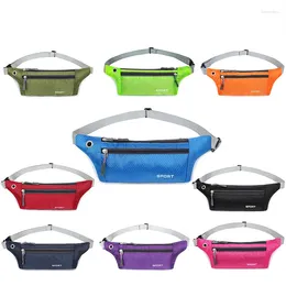 Waist Bags Outdoor Running Bag Diagonal Wear-resistant Sports Invisible Lattice Gym Pouch Fitting Mobile Phone