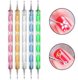 5pcs Nail Art Dotting Pen Tool set Paint Manicure kit UV Polish Painting Drawing Nail Art kids Tip Dot HIAISB3088185