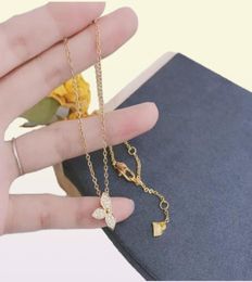 Classic Fashion Women Luxury Designer Necklace Choker Chain 18K Gold Plated Crystal Stainless Steel Letter Pendants Necklaces Jewe1775121