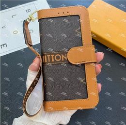 2024 Genuine Leather Wallet Phone Case Designer Iphone Case Flip Card Holder for Iphone 15 14 Pro Max 13 12 11 14plus Brand Mobile Case with Samsung S23 S22 ultra