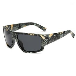 Sunglasses Fashion Camo Polarised Men Square Driving Sun Glasses Top Quality Night Vision Male Gafas UV400 Eyewear 290I