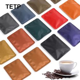 Storage Bags 100Pcs Coffee Powder Packaging Aluminium Film Inner Machine Seal Portable Hanging Ear Tea Favour