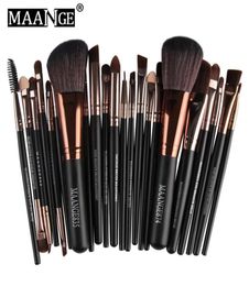 MAANGE Brand Professional 22pcs Cosmetic Makeup Brushes Set Blusher Eyeshadow Powder Foundation Eyebrow Lip Make up Brush kit B2825138440