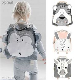 Backpacks Baby plush backpack 3-8 year bag cartoon animal childrens backpack snack toy storage bag childrens room decoration backpack WX