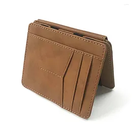 Wallets Portable ID Holder Business Card Case Bank Magic Wallet Money Clips Men Mini Coin Purse