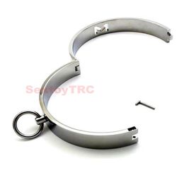 Bondage Gear Metal Dungeon Female Slave Collar Ring Restraint Heavy Duty BDSM Women Fetish Sex Toy Gimp Restrain5295096