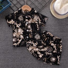 Clothing Sets Fashion Printed Baby Boy Summer Set Shirt Top Shorts 2PCS Children's Toddler Male Suit