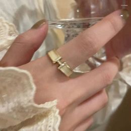 Cluster Rings White Dropwise Glaze Open Ring For Women Luxury Shiny Adjustable Finger Enamel Elegant Wedding Party Jewellery Gifts