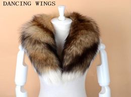 Men Women Genuine Fur Scarf 100 Real Natural Fur Collar Scarves Wraps Good Quality Ring Muffler4668876