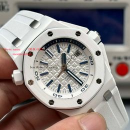 Mechanical 42mm 14.1mm Zf Top Wristwatches Brand Glass Watches Calibre 15710 Aaaaa Designers Ceramics APS Men 15703 Swiss SUPERCLONE Mens Ipf S 5188