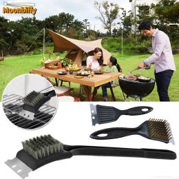 Grills For Barbecue Grill Brush Steel Wire Bristles BBQ Stainless Steel Cleaning Brushes Durable Cooking Tool Outdoor Home BBQ Gas Kit