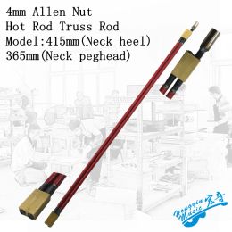 Accessories 4mm Allen Nut Hot Rod Truss Rod Two Way Dual Action Guitar Truss Rod 365mm415mm440mm HighQuality Adjustment Lever Accessories