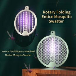 Zappers Mosquito Killer Lamp 4 In1 Electric Mosquito Swatter USB Rechargeable Summer Fly Trap Insect Racket Zapper Mosquito Trap