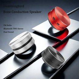 Portable Speakers Cell Phone Speakers 2024 Hot Bone Conductive Speaker Bluetooth Compatible TWS Wireless Stereo Hummingbird Speaker with FM Radio Dropshipping WX