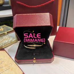 Gold Bracelet nail Designer bracelet Bangles for Women Mens Stainless Steel Alloy Armband Plated Gold Silver Rose Jewelry Diamond designer Jewelry 3L4M