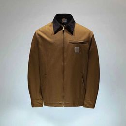 Mens Jacket Vintage Style Classic Designer Detroit Work Coat Jacket Streatwearjnwq