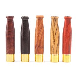 Detachable Type Straight Ladies Pipes Wood Thin Cigarette Holder Household Smoking Accessories 57Mm