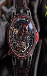 2022 Double Tourbillon Mechanical Watch Большой циферблат, доминирующий мужским импортным движением высокое качество 45 мм2923060