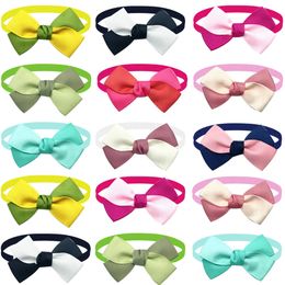 50100pcs Pet Dog Bowties Flowers Accessories Bow Tie Small Collar Products for Dogs 240508