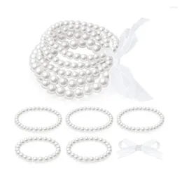 Charm Bracelets Artificial Pearl Strand Wedding Cloth Accessories For Women Bridal Dropship