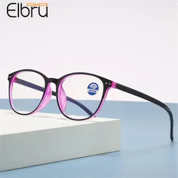 Sunglasses Elbru 0 1 1.5 2 2.5 3 3.5 4 Anti-blue Light Reading Glasses Women Men Ultralight Round Presbyopic Eyeglasses Female Male Eyewear