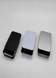 Size 90x60x21mm small sliding storage box mint mini metal case gift lip balm tin box7647562