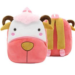 Backpacks Cute cartoon animals school bags for Kindergarten kids backpack boys girls plush backpack