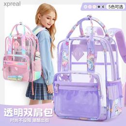 Backpacks Waterproof Children School Bags for Girls Transparent school Backpack Primary School Student Schoolbag kids book bag Mochilas WX