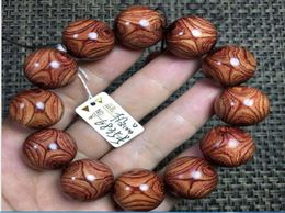 Rosewood Willow Bracelet Like Hainan Huanghua Pear Eyes 2.0 1.5 Bead Bracelet5466609