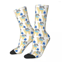 Men's Socks Adventure Alpaca My Diabetes Stuff Harajuku Sweat Absorbing Stockings All Season Long Accessories For Unisex Gifts