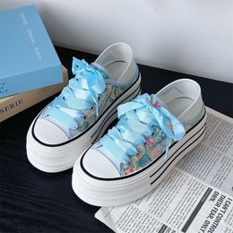 2024 Summer Women's Shell Head High Appearance Casual Board Shoes for Students Versatile Flat Bottom Shiny Little White Shoes GAI