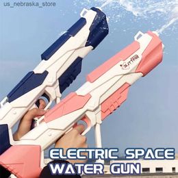 Sand Play Water Fun Automatic electric space water gun combat summer toy absorption outdoor beach swimming pool children and adult gifts Q240408