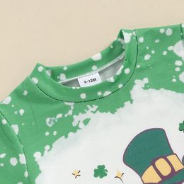 Clothing Sets Toddler Baby Boy Girl Summer Clothes Pant Lucky Clover Print Top St Patrick S Day Outfit