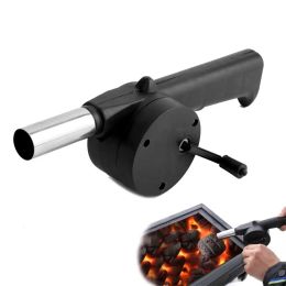 Grills Outdoor Barbecue Fan Handcranked Air Blower Portable BBQ Grill Fire Bellows Tools Picnic Camping Accessories