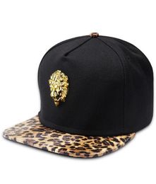 Brand Fashion Snapback Caps Lion Head Baseball Hats for Couple Sports Hip Hop Rap DJ Ball Cap for Men Women Gift5808961