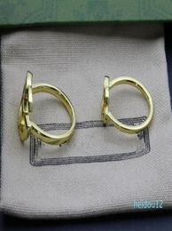 luxury New Fashion Unique Design Couple Ring Simple Highquality Goldplated Ring Trend Matching Supply NRJ8026105