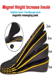 Magnet Massage Height Increase Insole Heighten Insoles Antibacterial Heel Taller Heightening Magnetic therapy Shoe Pad3766682