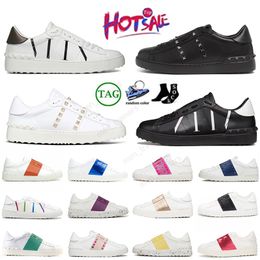 Classical Fashion Womens Dress Shoes Mens open Sneaker White Pink Green dark blue Black women Leather Opens for a change Low sports trainers Hiking Breathable