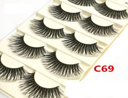 Red Cherry 5 Pairs False Eyelashes 26 Styles Black Cross Messy Natural Long Thick Fake Eye lashes Beauty Makeup High Quality7593216