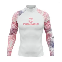 Women's Swimwear Men Swimsuit Swimming T-shirt Beach UV Protection Rash Guard Long Sleeve Surfing Diving Surf Rashguard