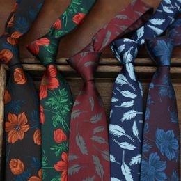 Bow Ties Fashion 7CM Floral For Men Formal Dress Business Neckties British Style Handmade Women College Shirt Neckwear Casual Cravat
